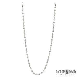 7.55 Carat Diamond by the Yard Necklace G SI 14K White Gold